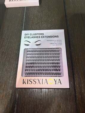 KISSXIAOYA DIY Clusters Eyelashes Extensions 40D 0.07 D 9mm